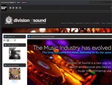 Tablet Screenshot of divisionofsound.com